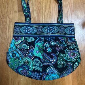 Ver Bradley Vibrant Paisley Patterned Tote